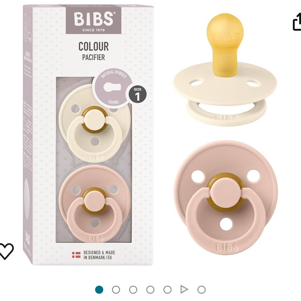 NEW BIBS pacifiers 6-18 months